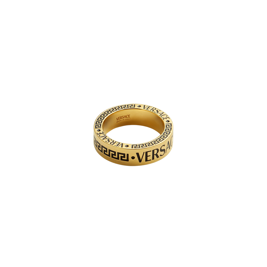 베르사체 로고 링 골드 블랙(Versace Logo Ring Gold Black) - 2