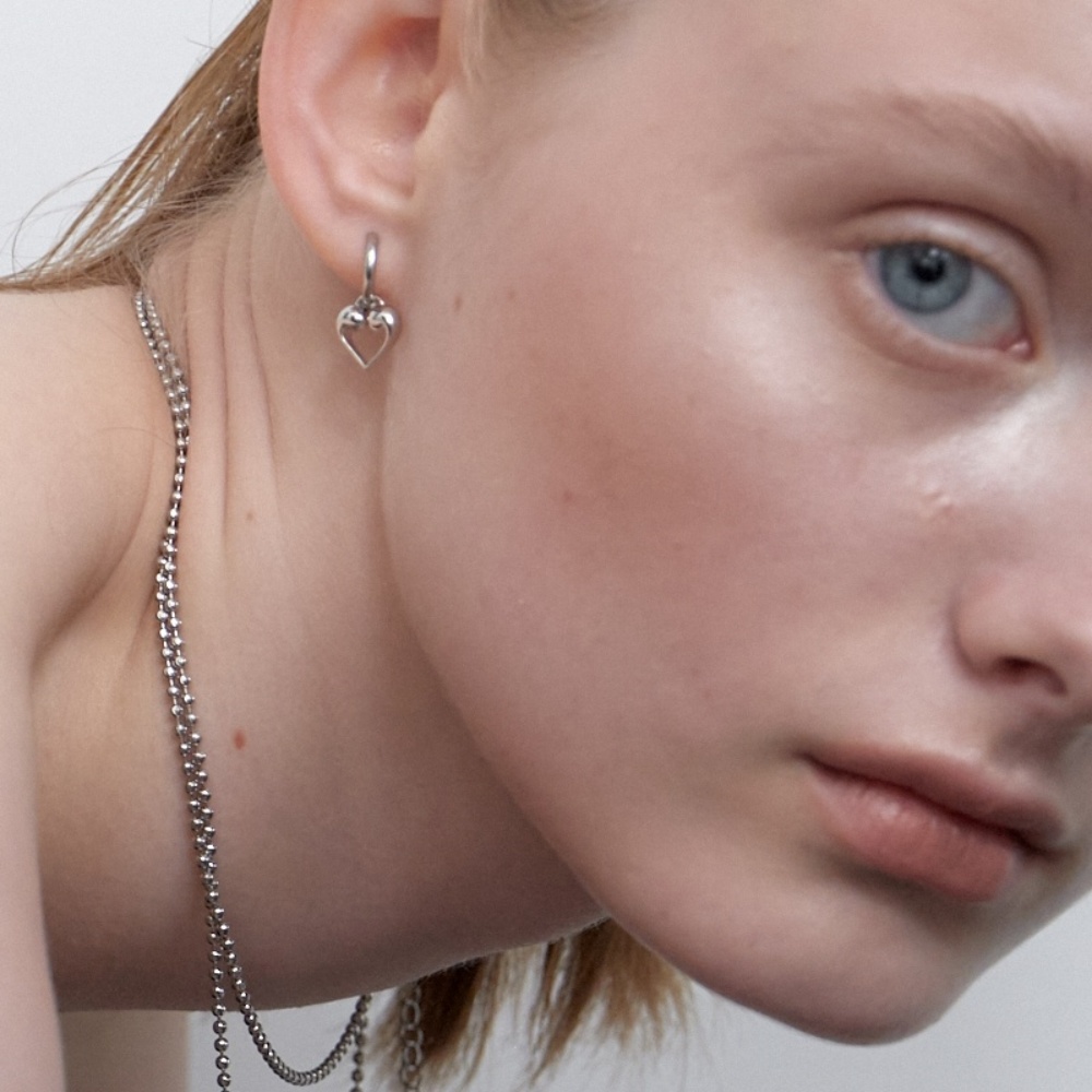 러브미몬스터 몬트 드롭 미니 링 귀걸이 실버(lovememonster Mont Drop Mini Ring Earrings  Silver) - 3