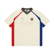 FC Barcelona Crest Short Sleeve Jersey Ivory
