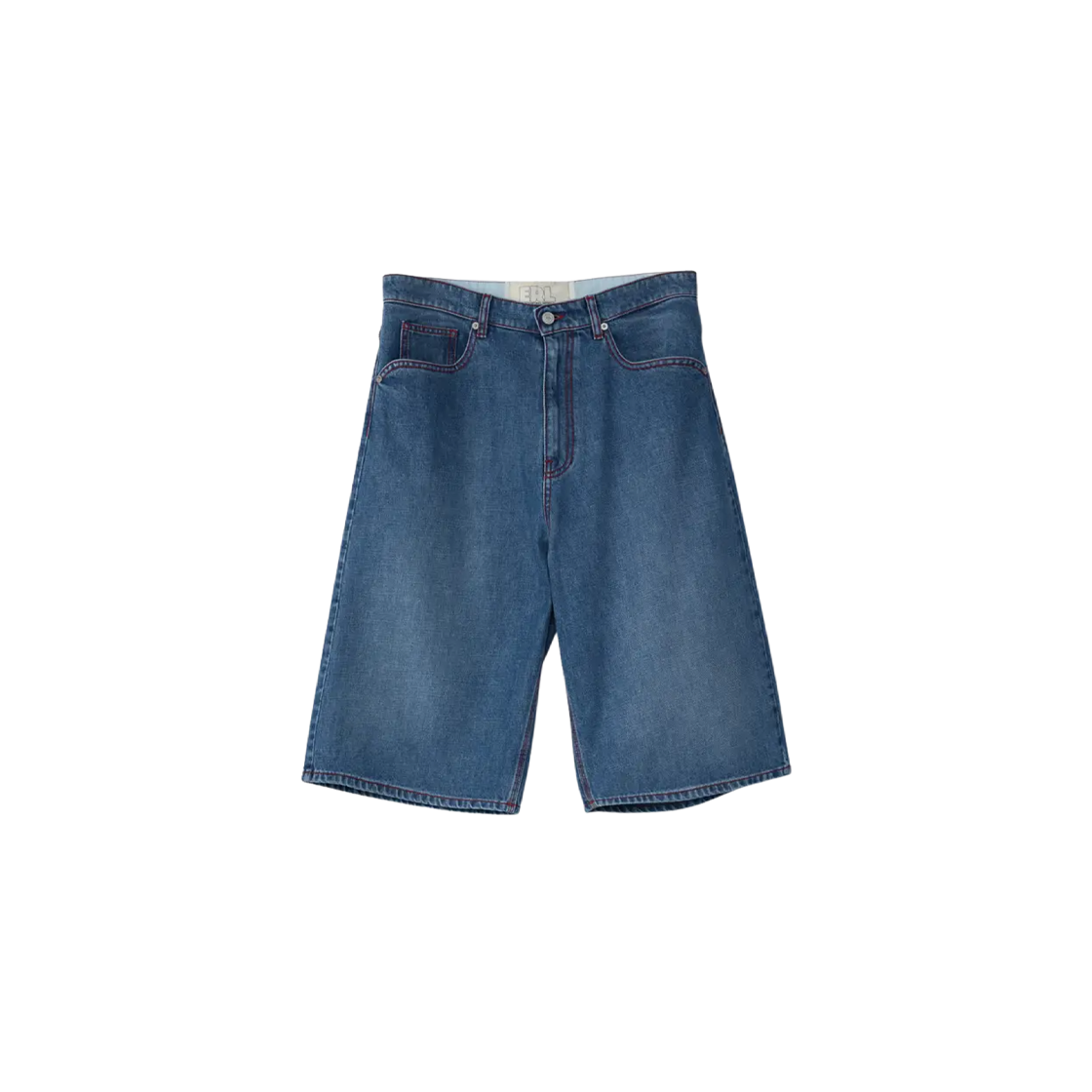 ERL10P014 ERL Denim Indiana Skate Shorts Blue