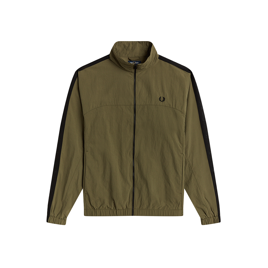 AFPM221J552-B57 Fred Perry Tonal Taped Shell Jacket Military Green