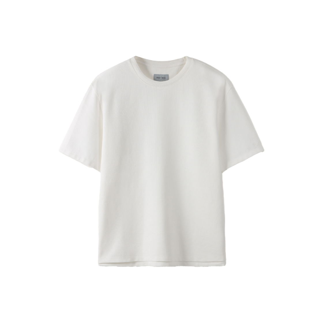 시리즈 코튼 니트 하프 티셔츠 화이트(SERIES Cotton Knit Half T Shirt White) - 1