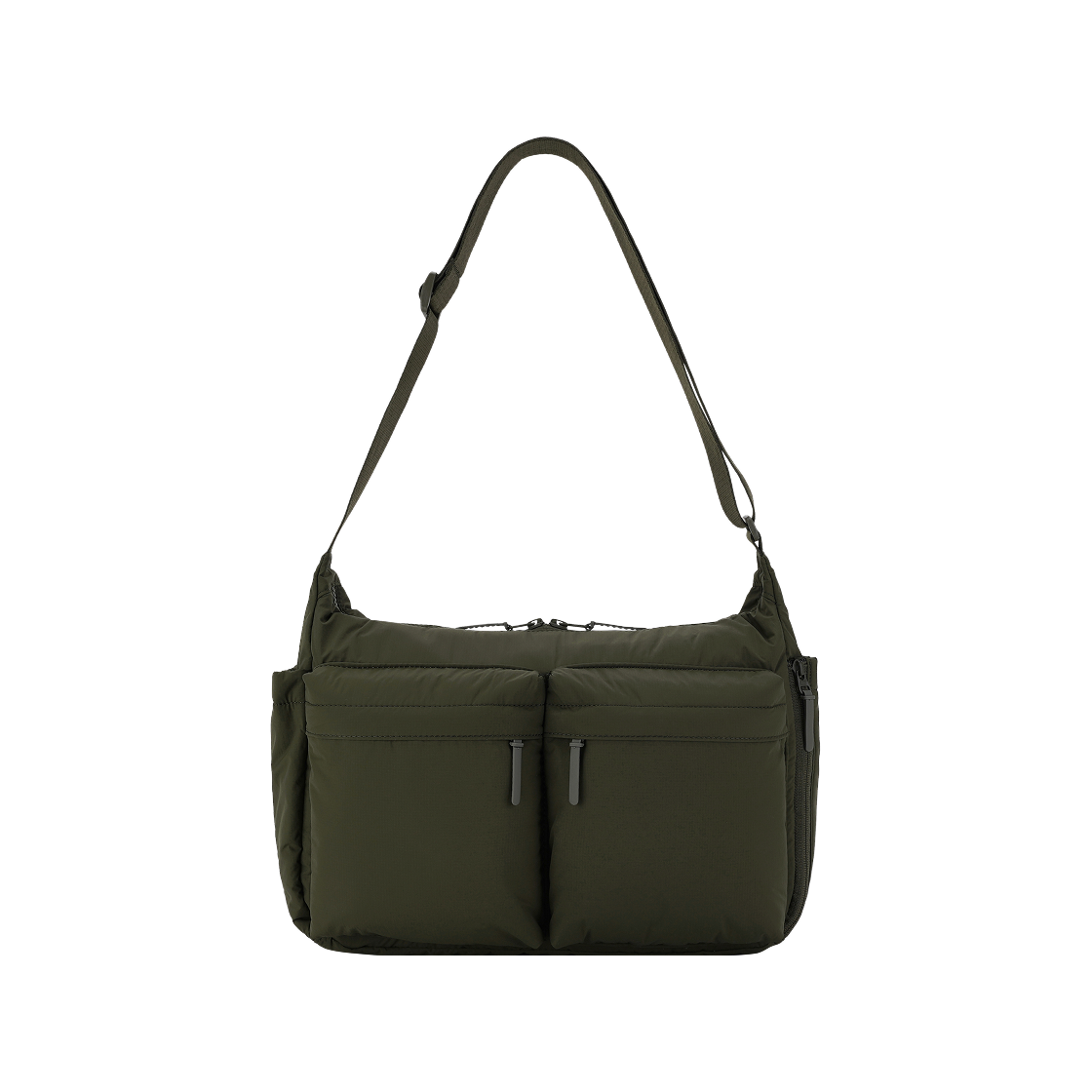 유니클로 멀티 포켓 숄더백 올리브(Uniqlo Multi Pocket Shoulder Bag Olive)