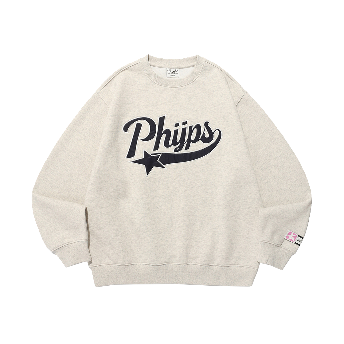 PD07CR0113OT Phyps Dept Star Tail Sweatshirt Oatmeal