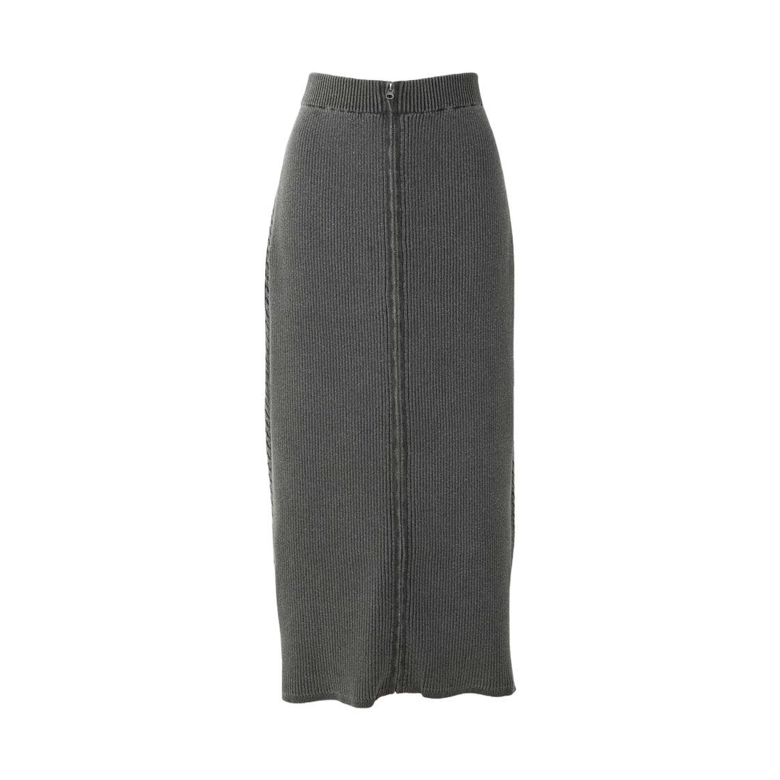 (W) 히스테릭 글래머 스피드스터 프론트 집 타이트 스커트 블랙((W) Hysteric Glamour Speedster Front Zip Tight Skirt Black) - 2