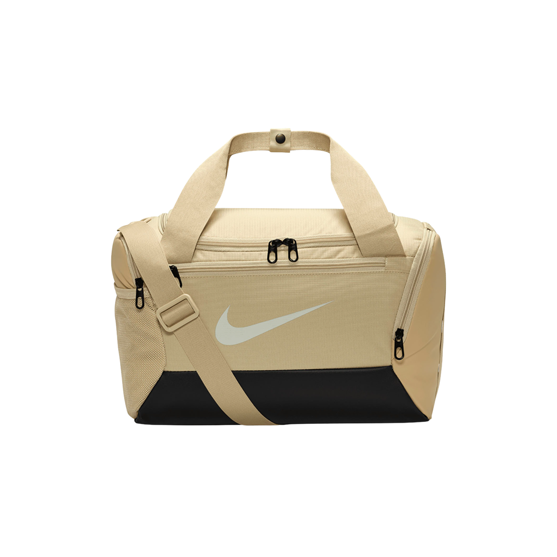 DM3977-253 Nike Brasilia 9.5 Training Duffle Bag Extra Small 25L Parachute Beige Black