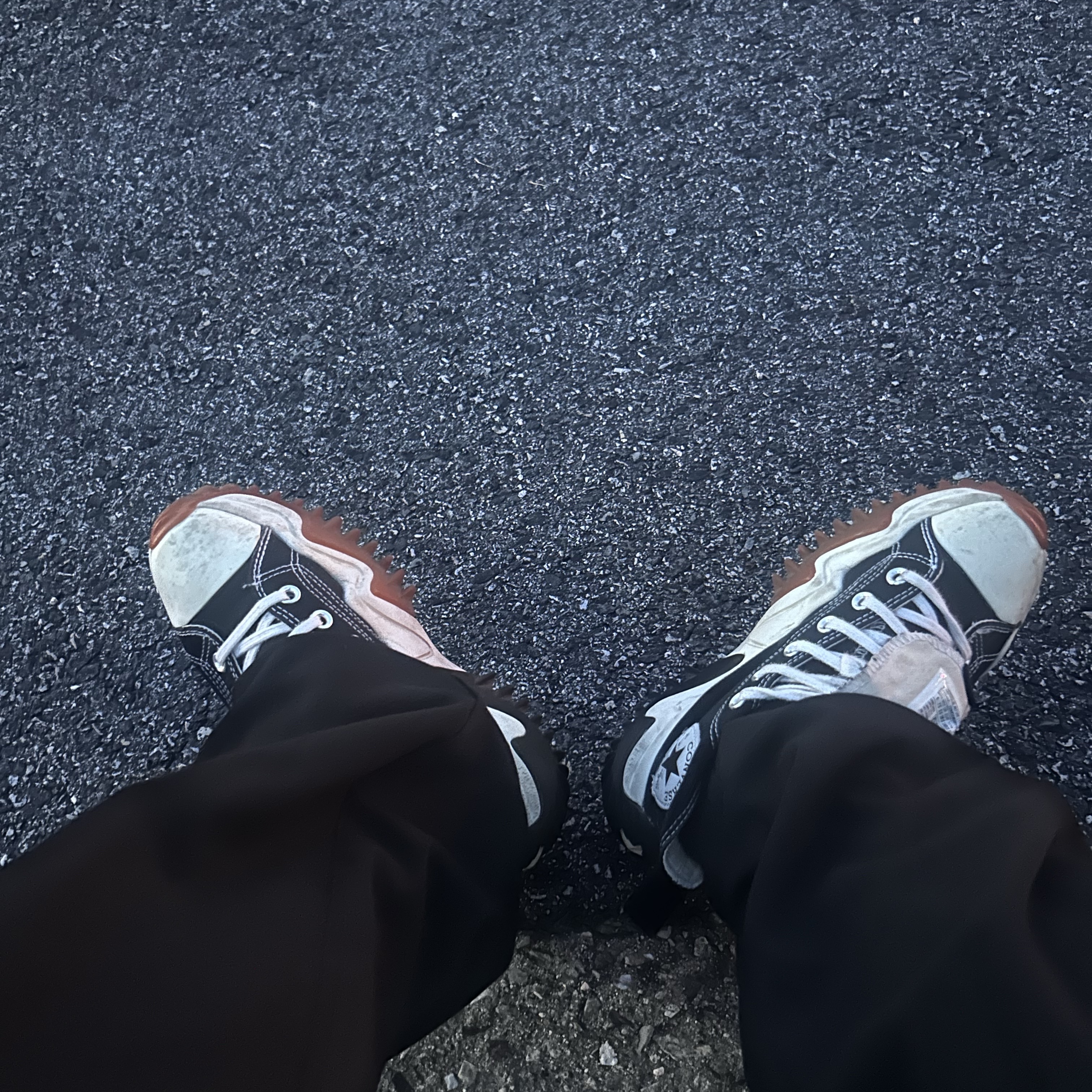 Converse Run Star Motion High Black 착용 스타일