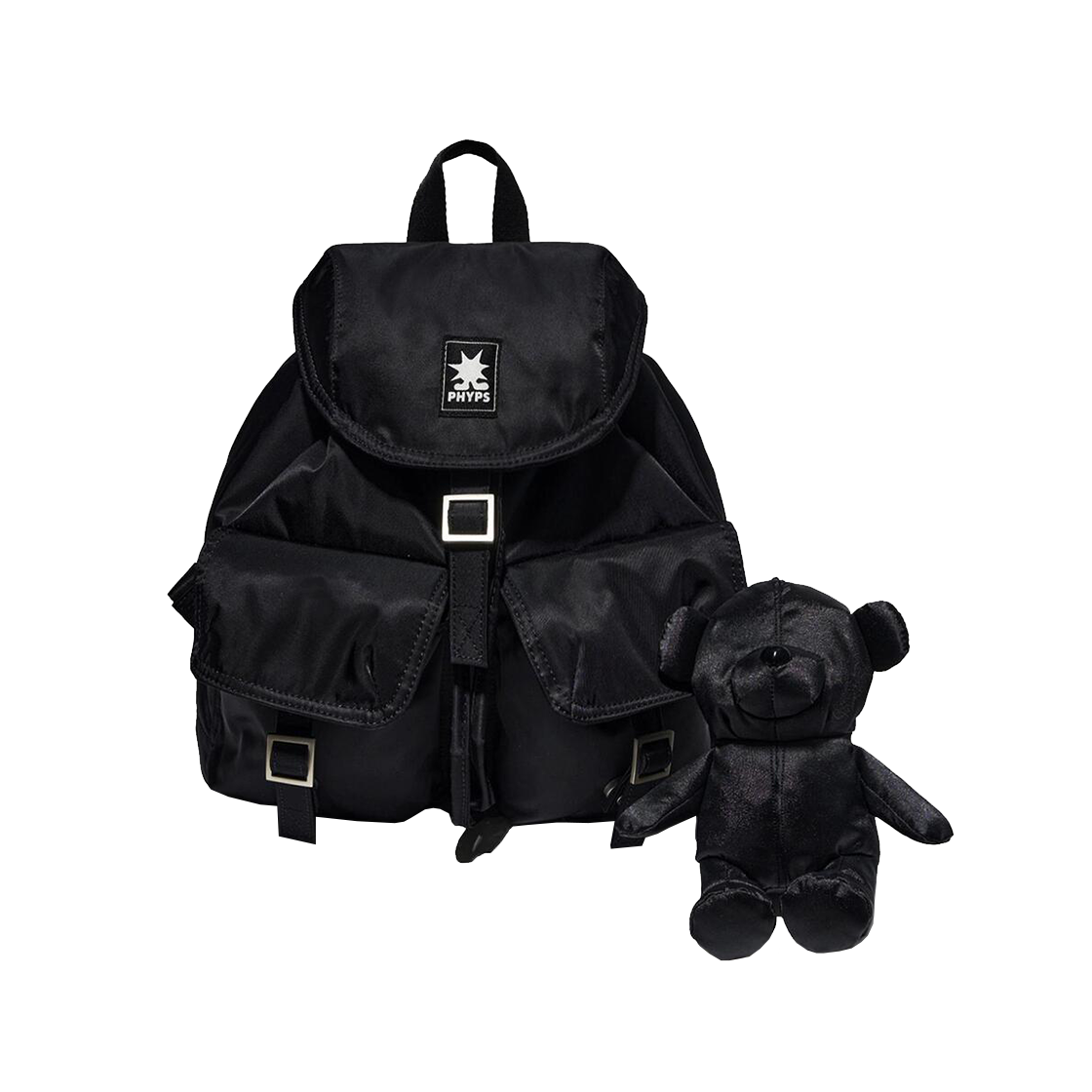 PFX2BG302ABK Phyps Dept Bear Keyring Day Bag Black
