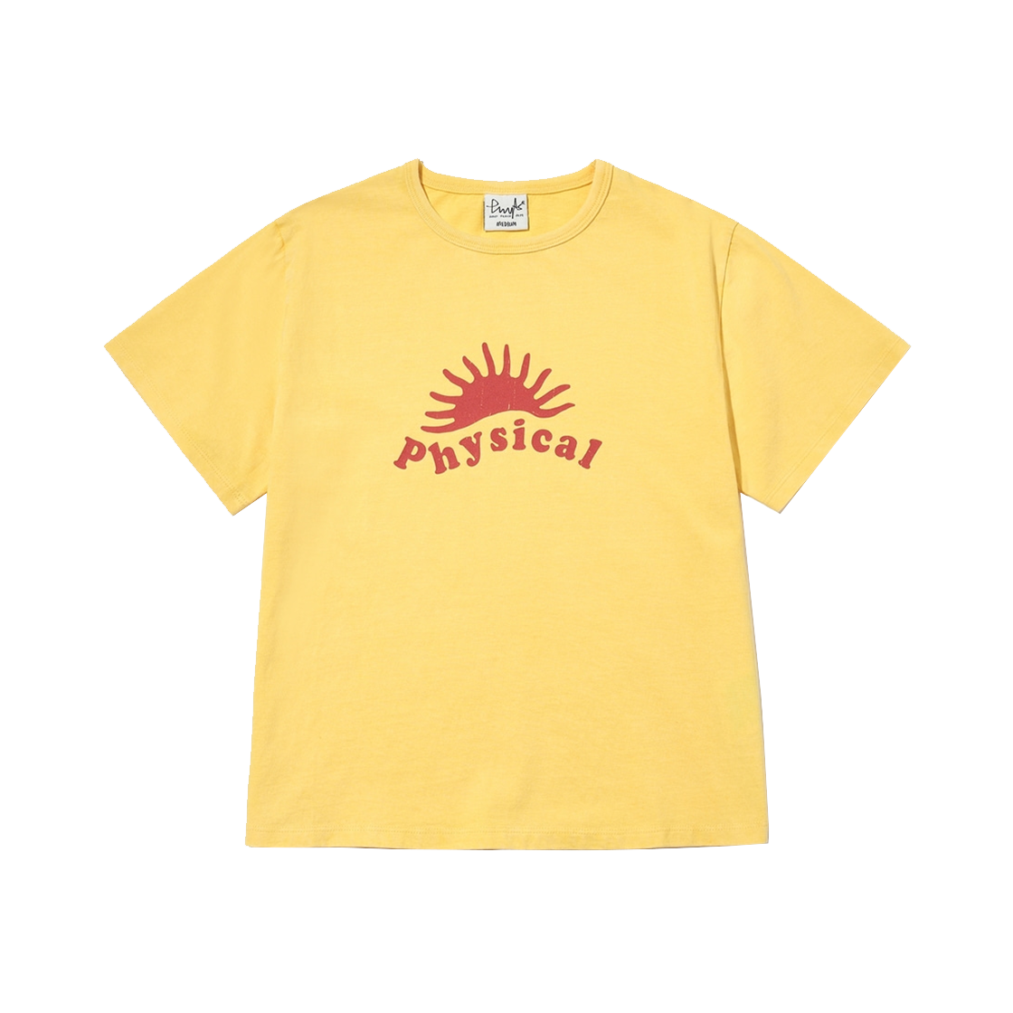 PFM1SS204AYE Phyps Dept Women's Sunset Crop T-Shirt Yellow