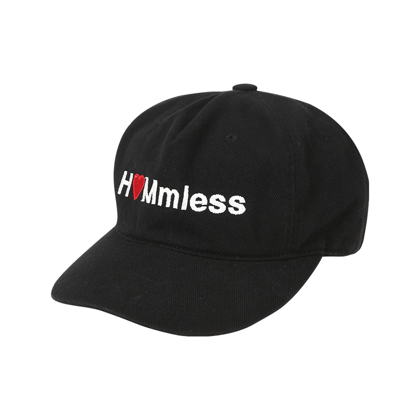 H5PC_BK Hommless 5 Panel Cap Black