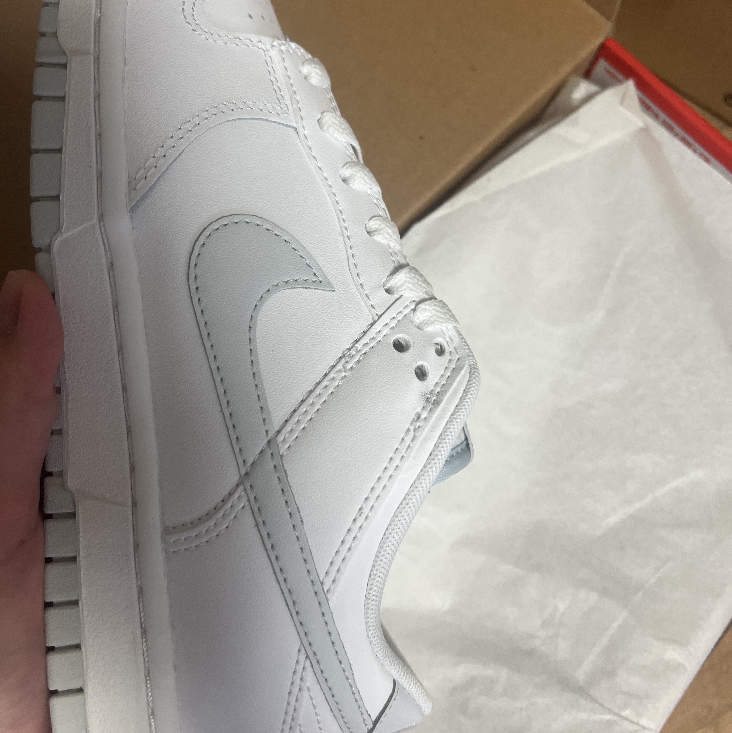 Nike Dunk Low Retro White Neutral Grey 착용 스타일