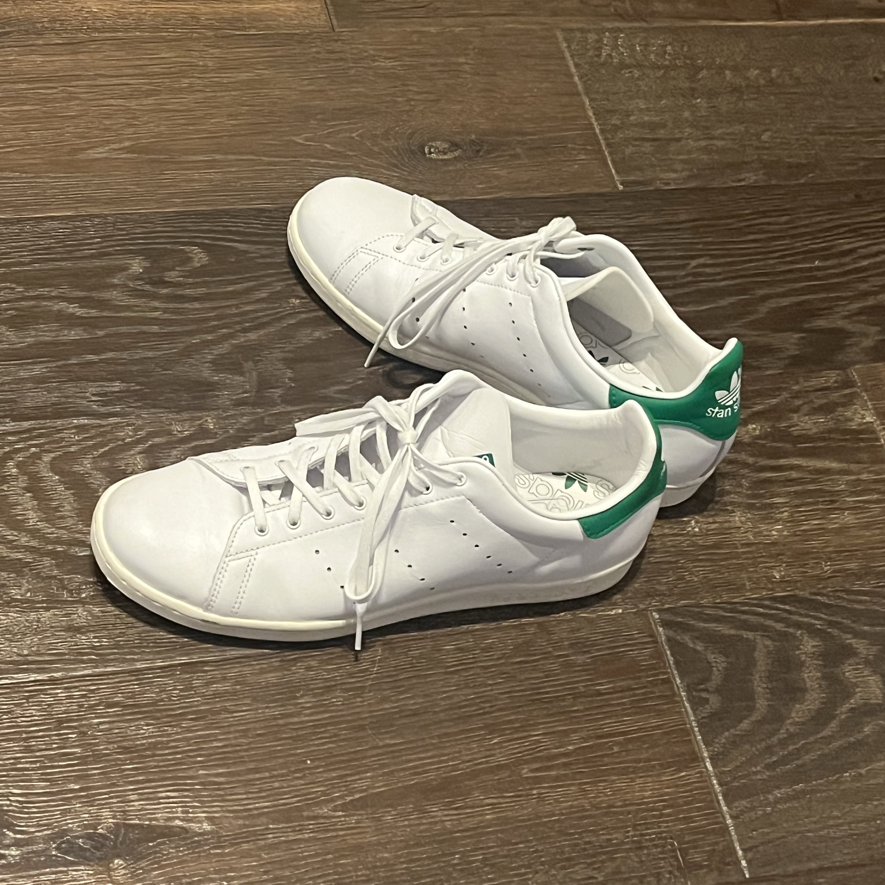 Adidas Stan Smith 80s Cloud White Green 착용 스타일