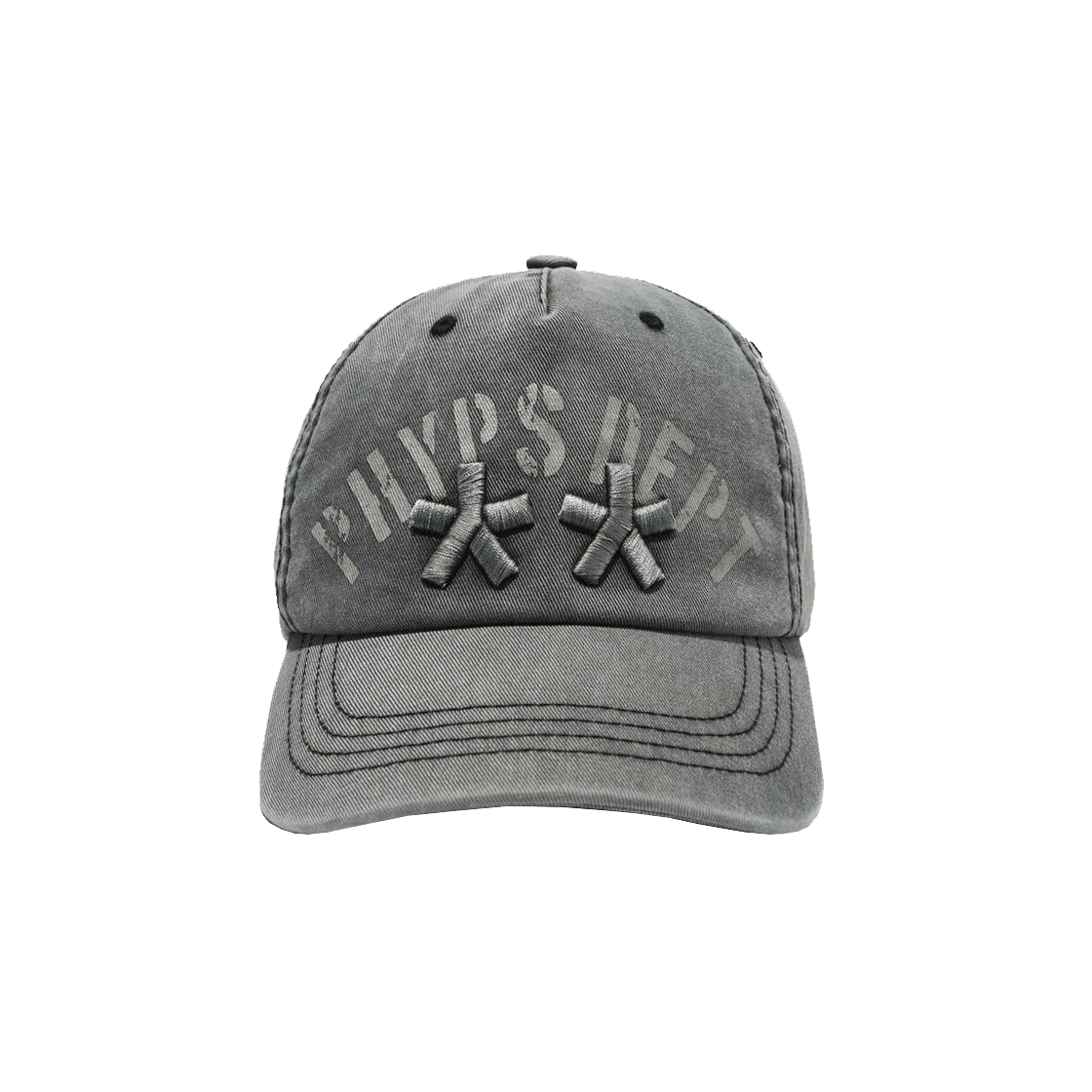PFX2CA305AGR Phyps Dept Sparkle Logo Ball Cap Grey