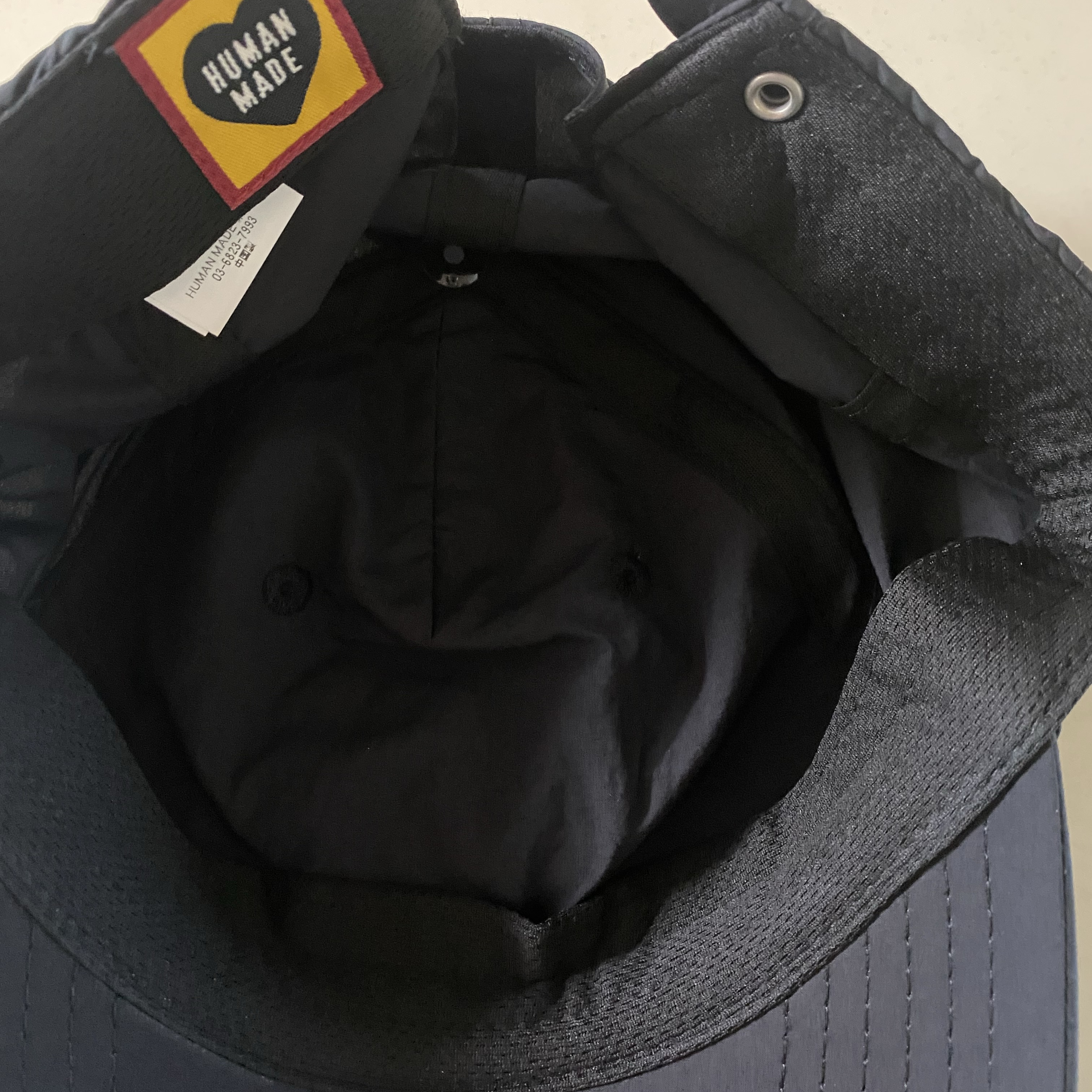 Human Made 5 Panel Nylon Cap Black 착용 스타일 - 3