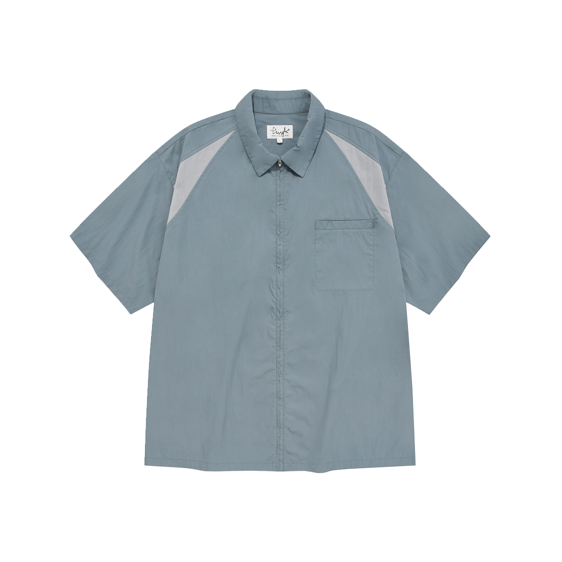 피지컬 디파트먼트 P-ACTIVE 집업 숏슬리브 블루