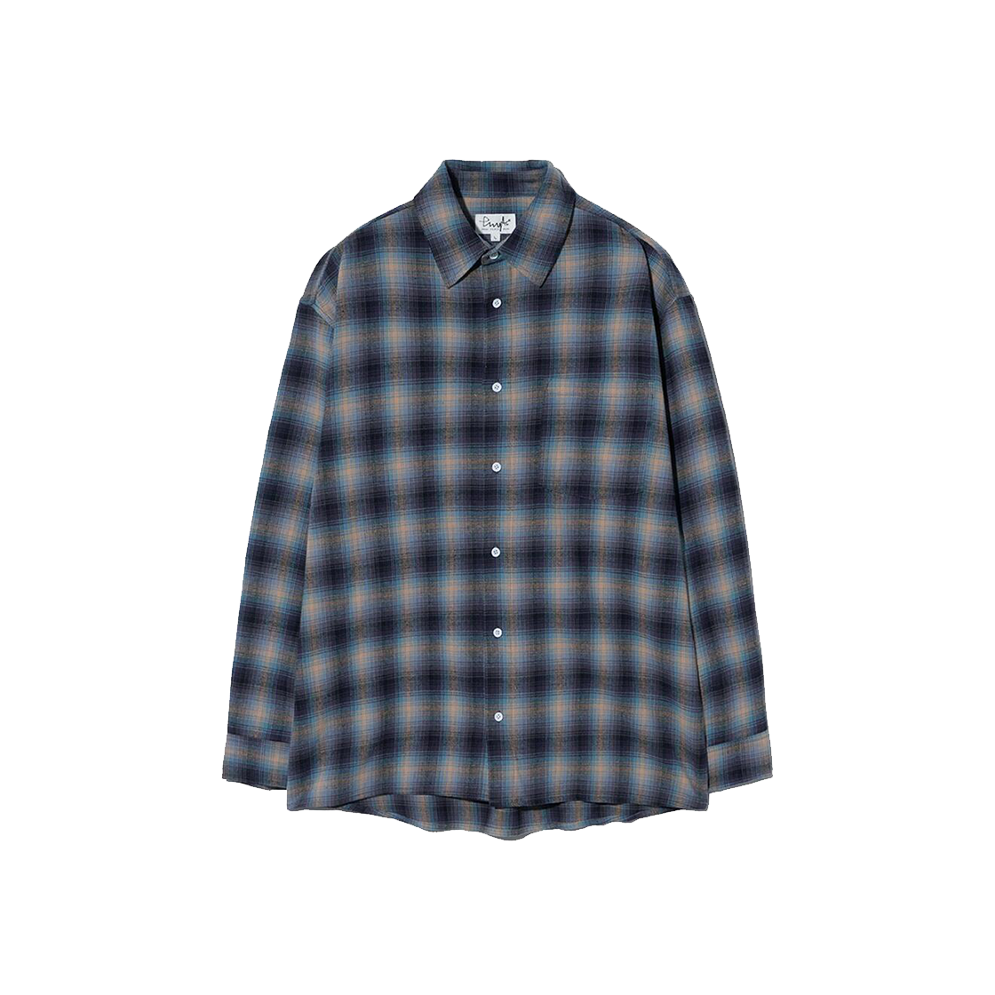 PEF1SH302BBL Phyps Dept Flannel Chiefs Tartan Check Shirt Blue