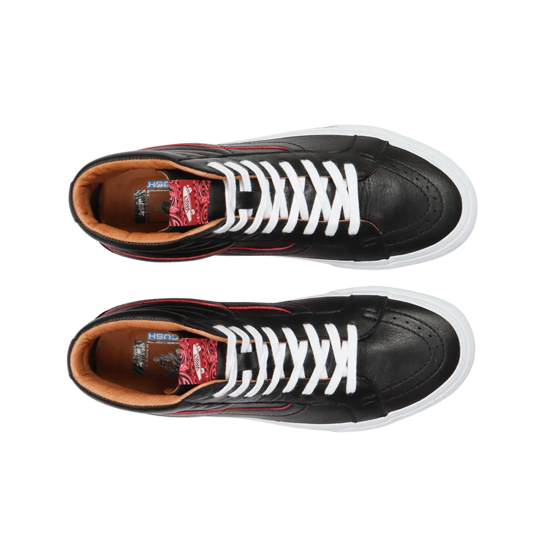반스 스케이트 하이 리이슈 반다나 레이싱 레드 블랙(Vans Sk8-Hi Reissue Bandana Racing Red Black) - 2