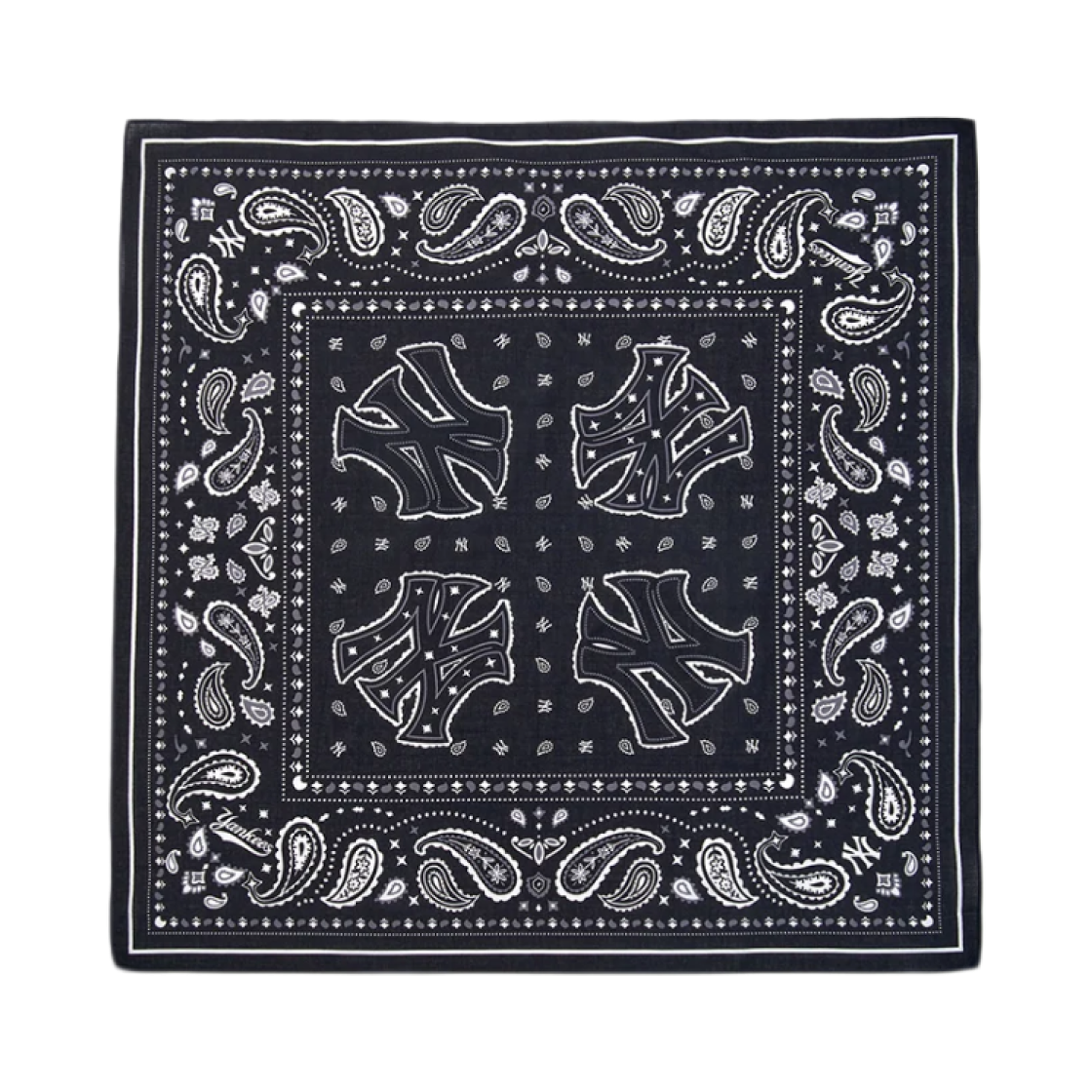 3AETPB15N-50BKS MLB New York Yankees Paisley Bandana Black