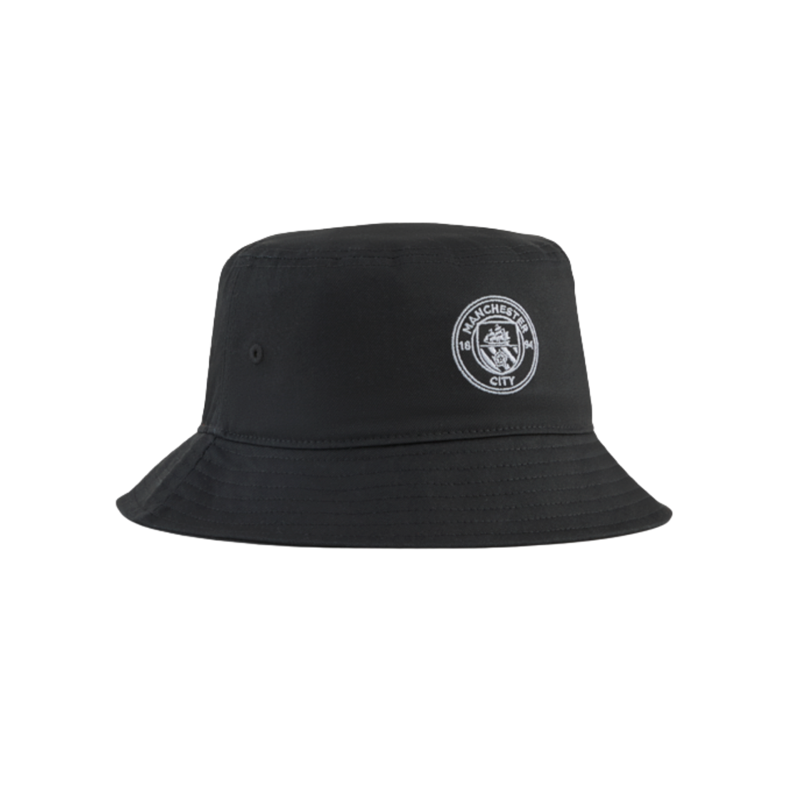 푸마 맨체스터 시티 에센셜 버킷햇 블랙 실버(Puma Manchester City Essentials Bucket Hat Black Silver)