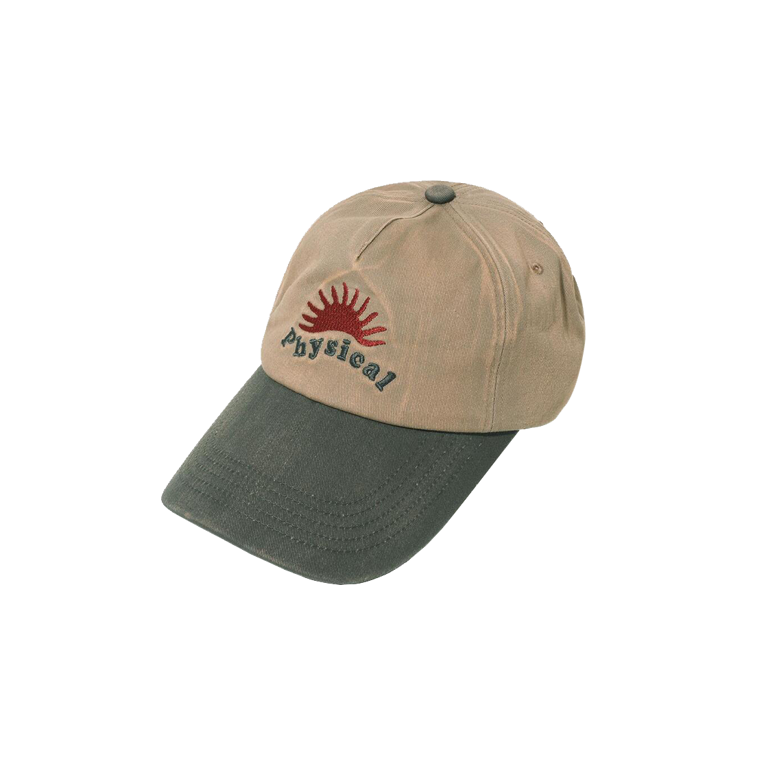 피지컬 디파트먼트 썬셋 워시드 트러커캡 카키(Phyps Dept Sunset Washed Trucker Cap Khaki)
