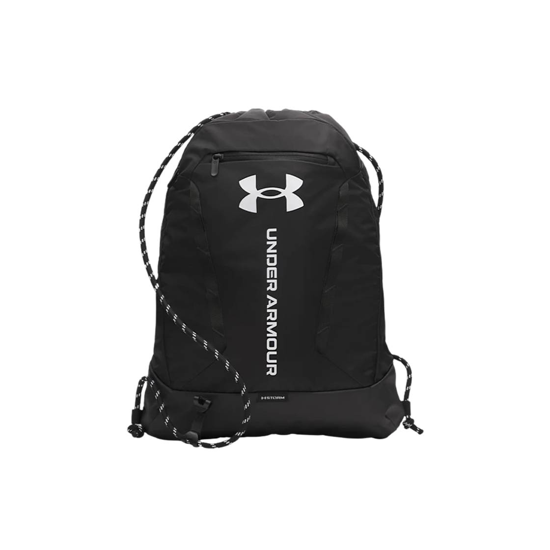 6000519-001 Under Armour Hustle Sackpack Black White