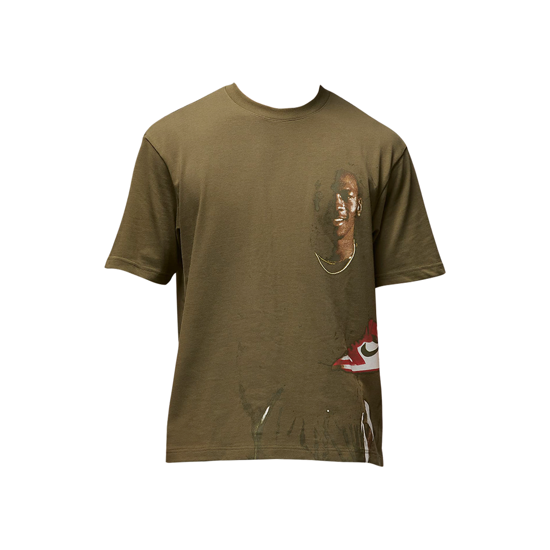 HQ2666-222 Jordan Crewneck T-Shirt Medium Olive