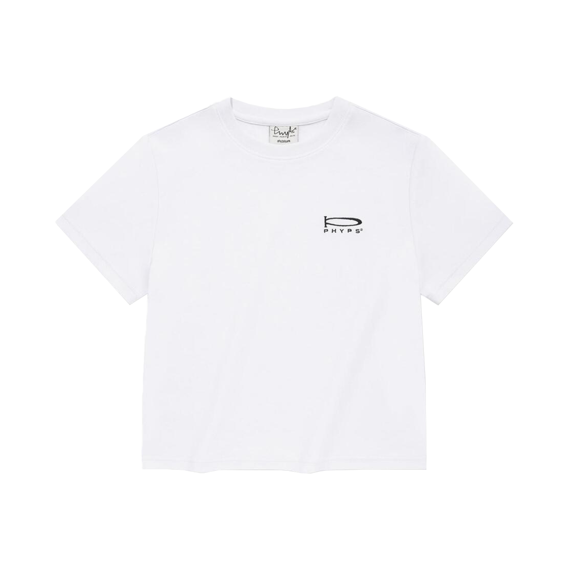피지컬 디파트먼트 우먼즈 쿨코튼 슬림핏 반팔티셔츠 화이트(Phyps Dept Women's Cool Cotton Slim Fit T-Shirt White) - 1