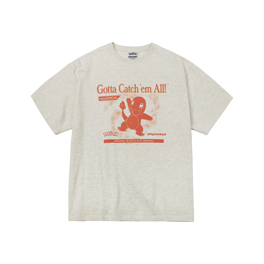 PFM1SS304COT Phyps Dept Poketmonster Gotcha Short Sleeve Oatmeal