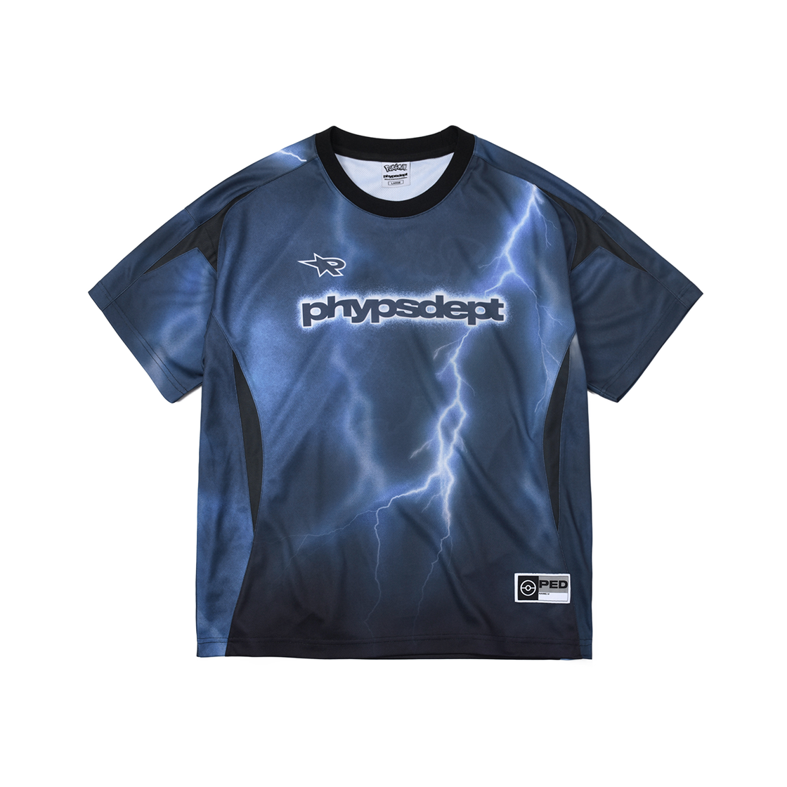 PFM1SS306CBL Phyps Dept Poketmonster Sport Jersey Short Sleeve Blue