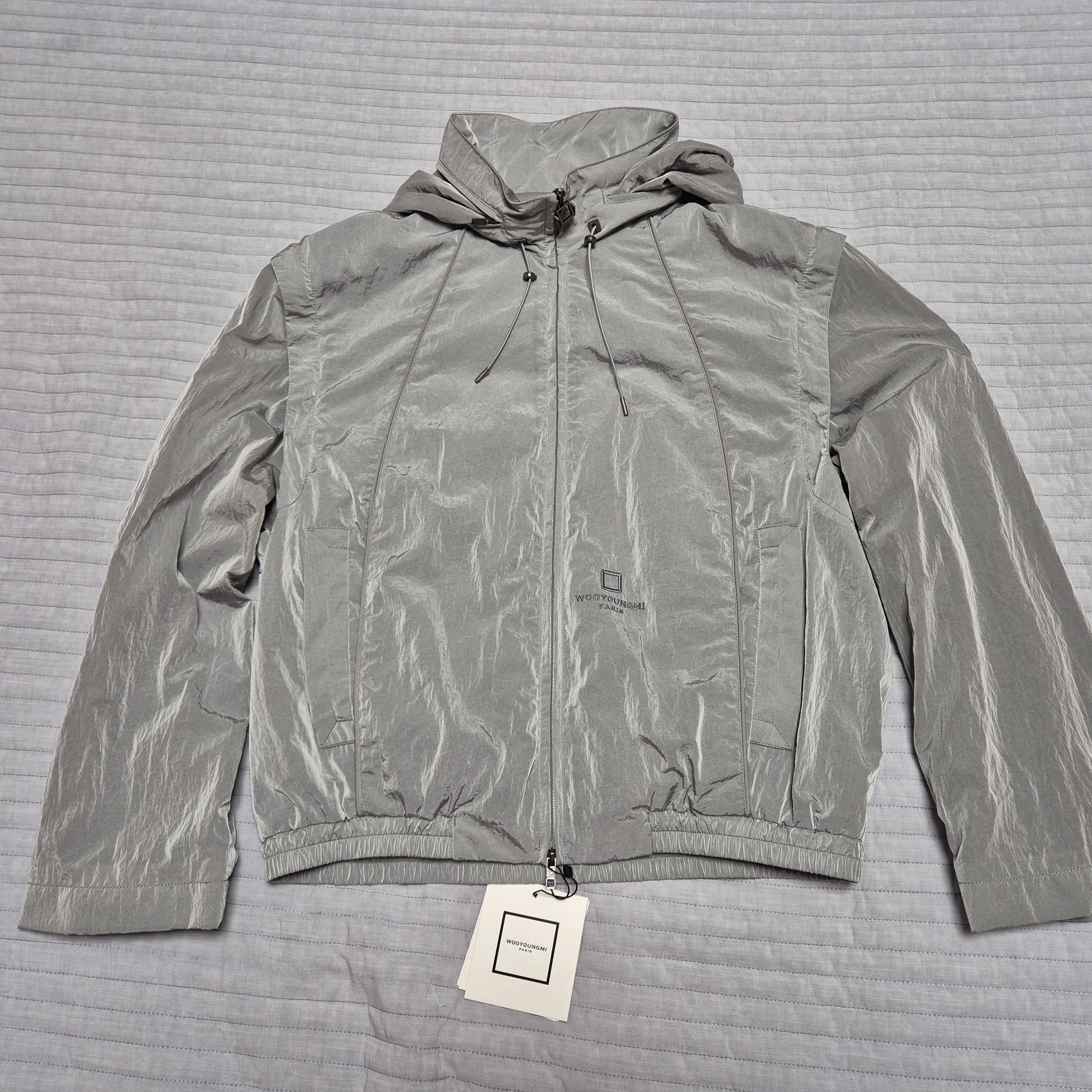 Wooyoungmi Nylon Track Jacket Grey - 25SS 착용 스타일 - 1