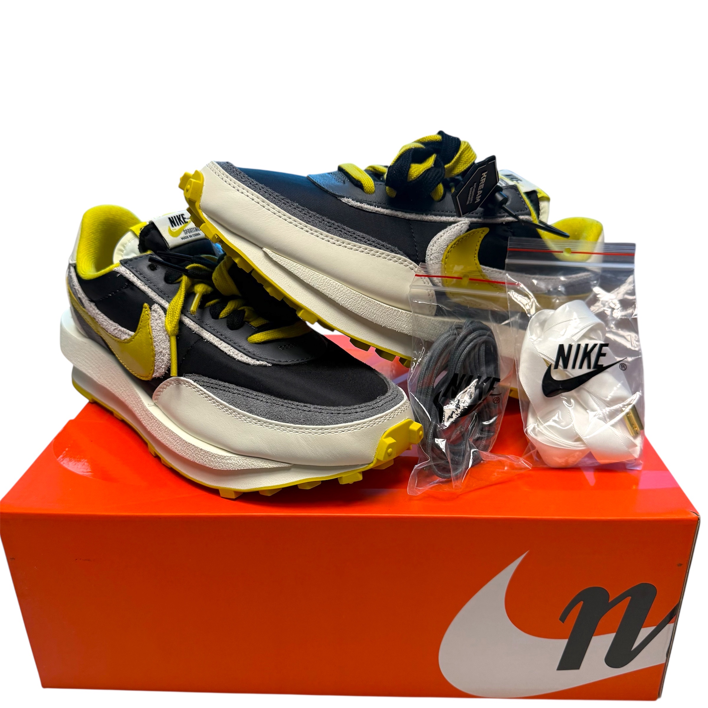 Nike x Sacai x Undercover LDWaffle Black Bright Citron 착용 스타일