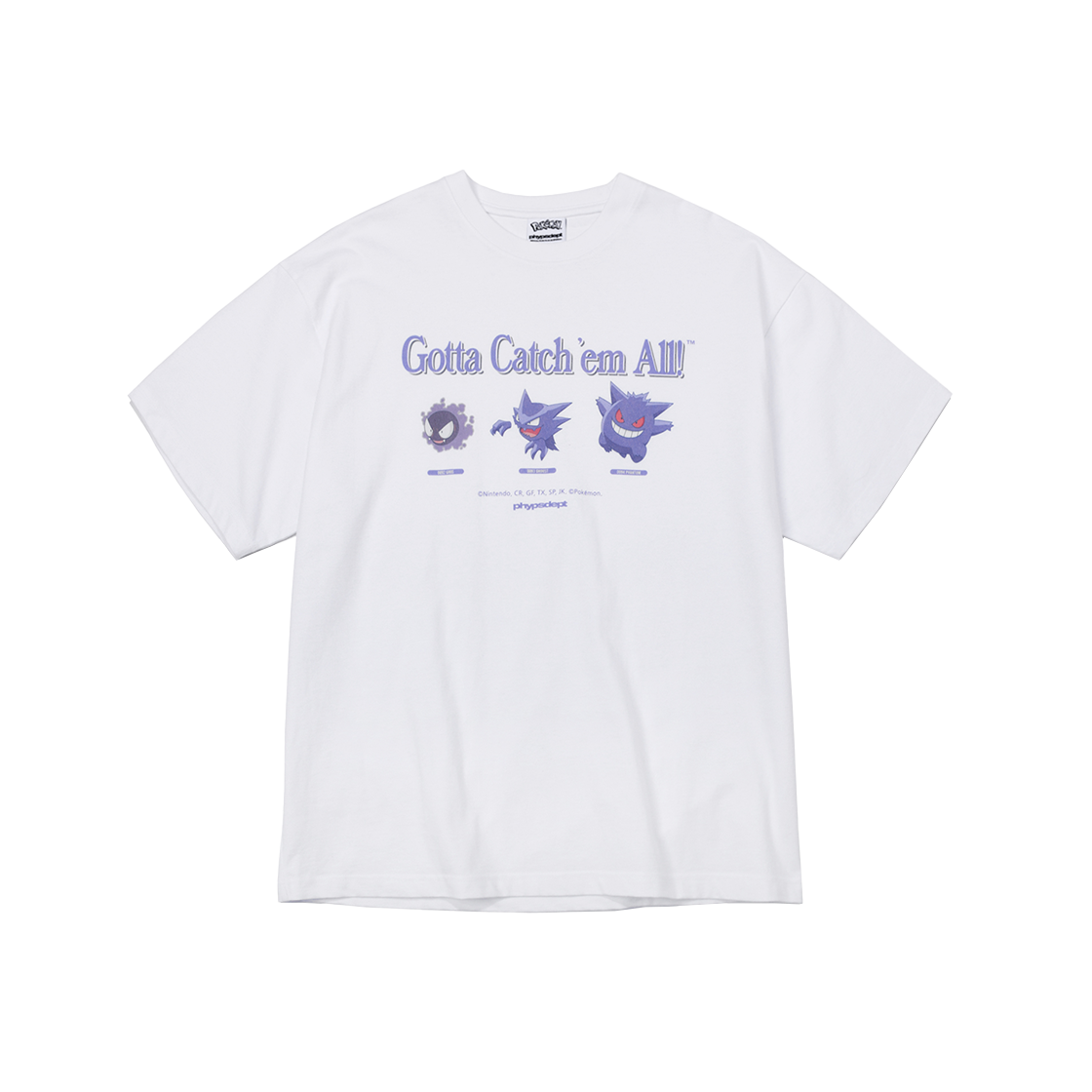 ★ Phyps Department★ Pokemon Evolution Short Sleeve White 피지컬 디파트먼트 포켓몬스터 에볼루션 숏슬리브 화이트