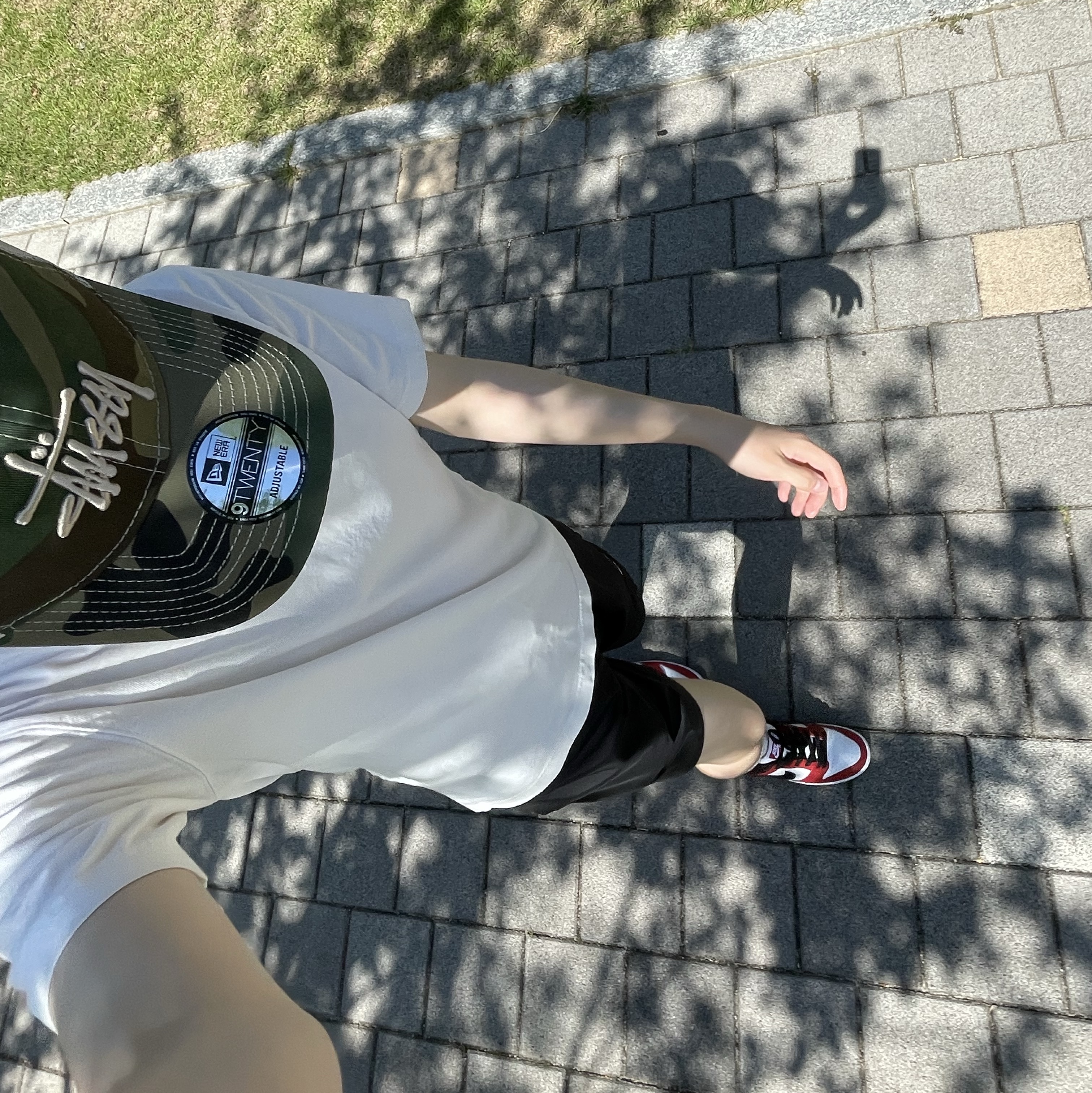 Stussy New Era 9twenty Basic Trucker Woodland Camo, Nike SB Dunk Low Pro Chicago 착용 스타일