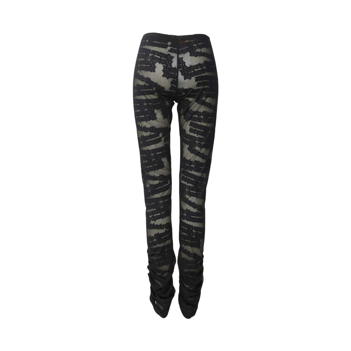 (W) 히스테릭 글래머 타입 로고 자카드 레깅스 블랙((W) Hysteric Glamour Type Logo Jacquard Leggings Black) - 1