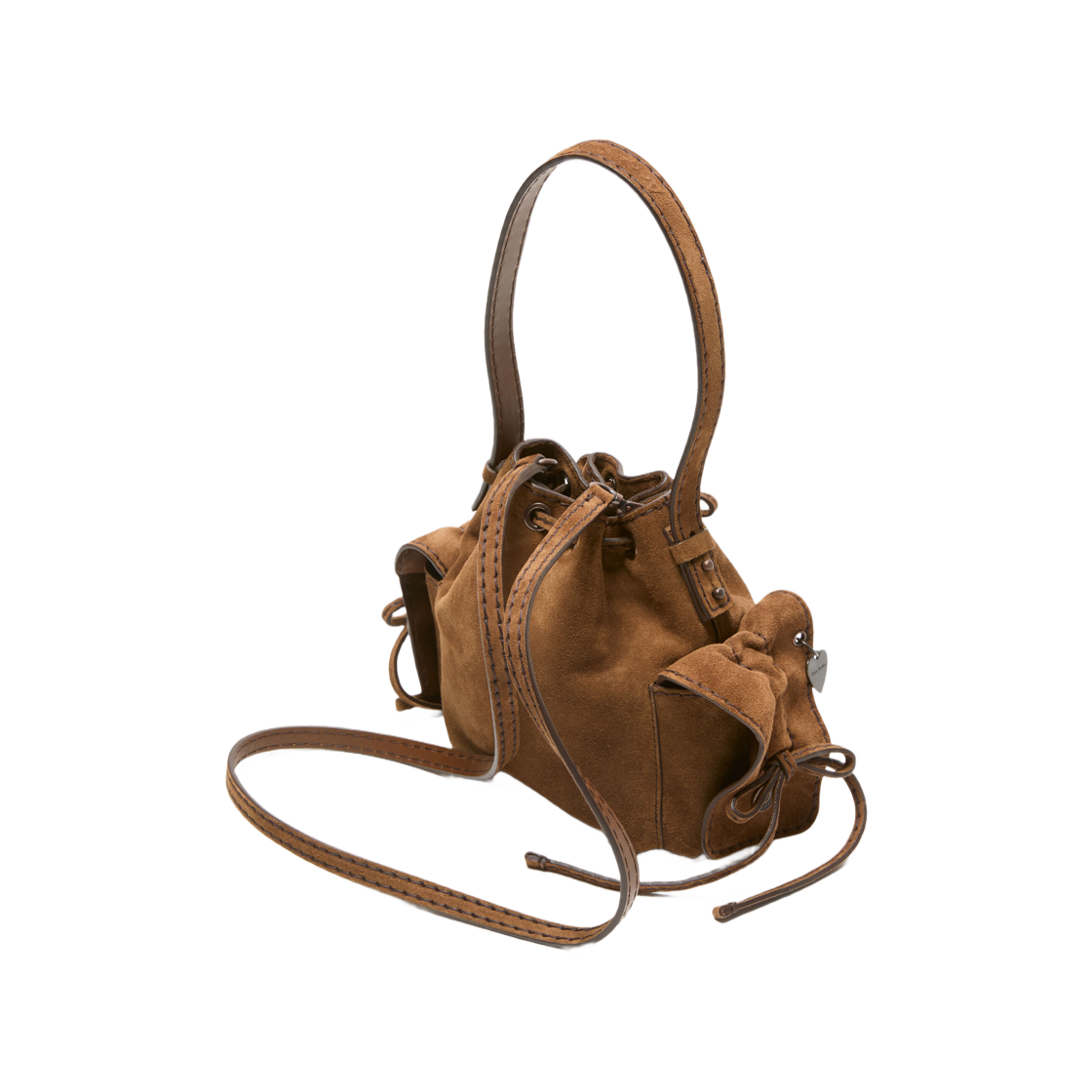 아크네 스튜디오 멀티포켓 미니 버킷백 꼬냑 브라운(Acne Studios Multipocket Mini Bucket Bag Cognac Brown) - 2
