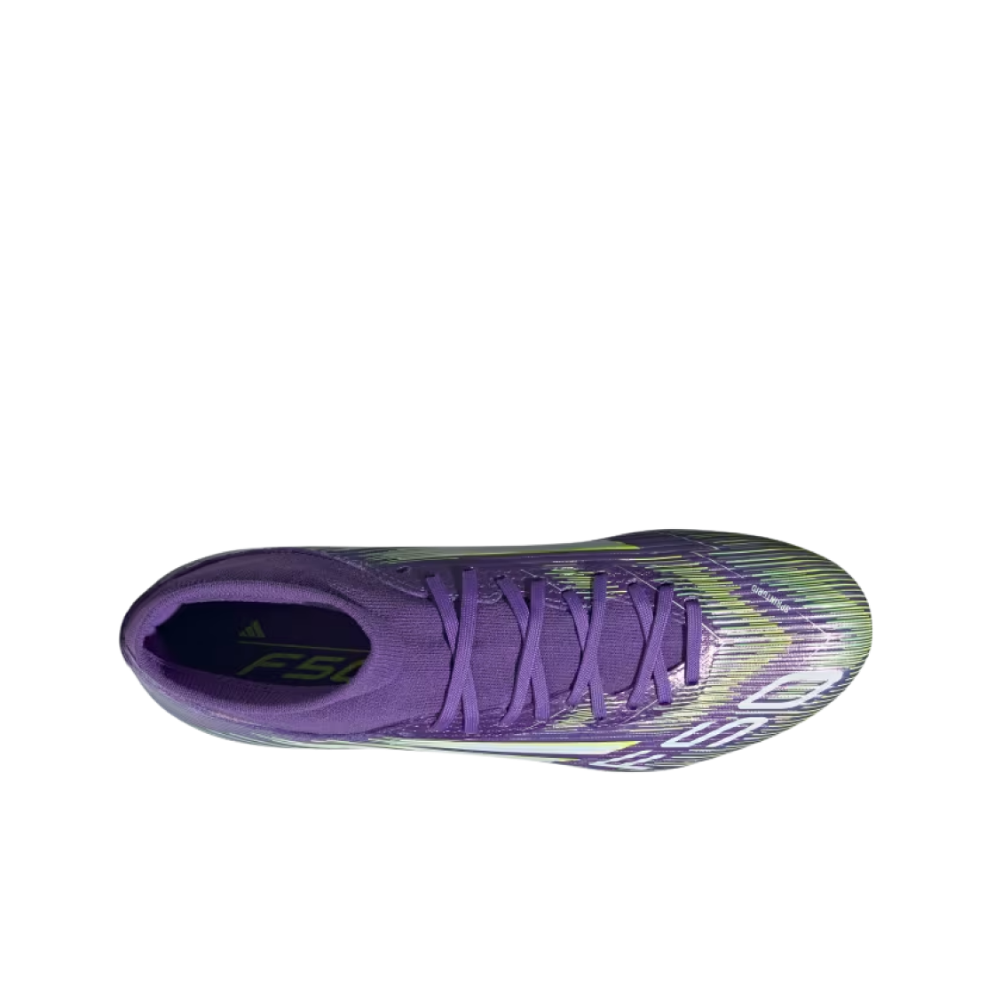 아디다스 F50 리그 미드컷 FG MG 퍼플 러쉬 클라우드 화이트(Adidas F50 League Mid Cut FG MG Purple Rush Cloud White) - 2