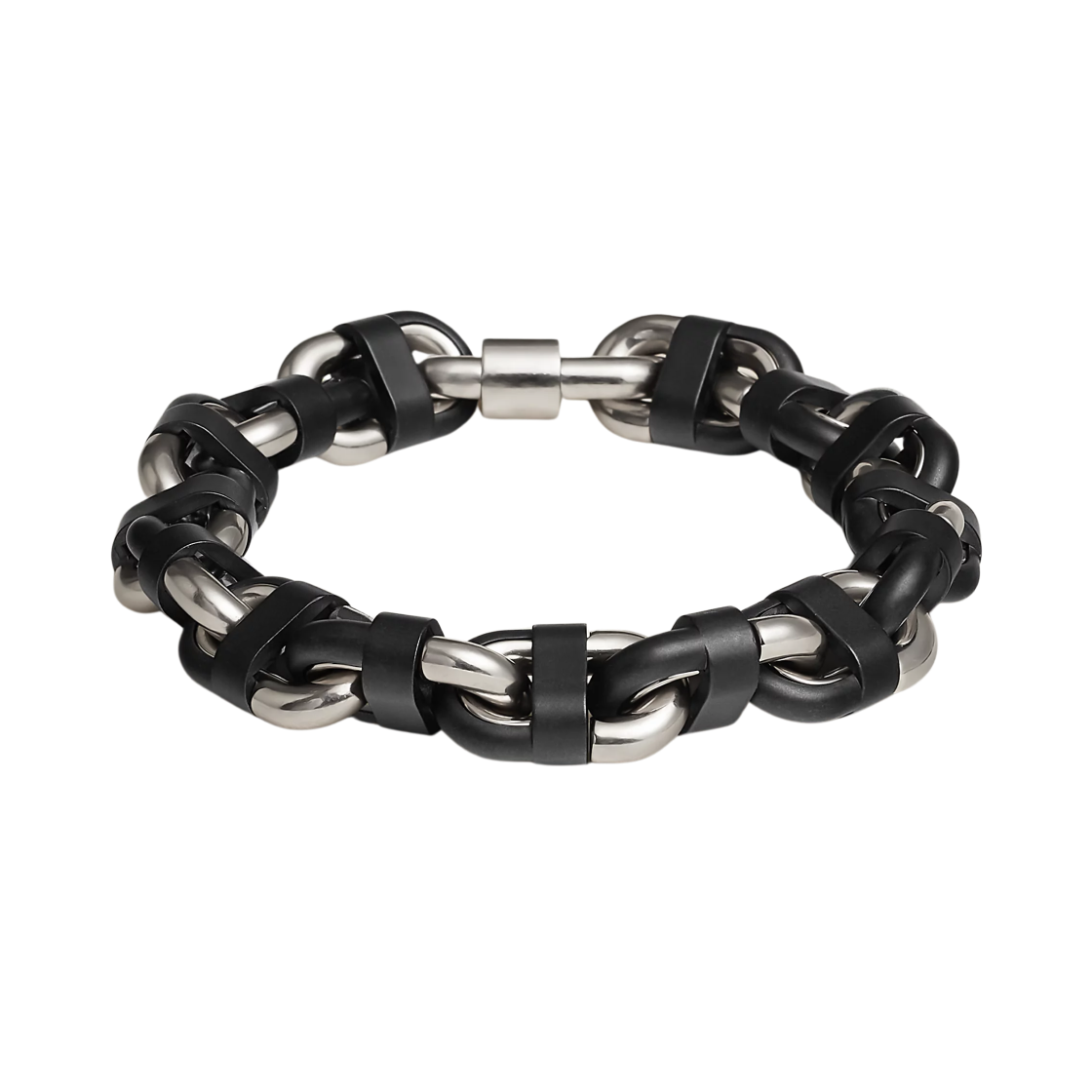 에르메스 샹달 마이옹 브레이슬릿 메탈 세라믹 & 스테인리스 스틸 하드웨어 누아(Hermes Chaine Maillon Bracelet Metal Ceramic & Stainless Steel Noir) - 1