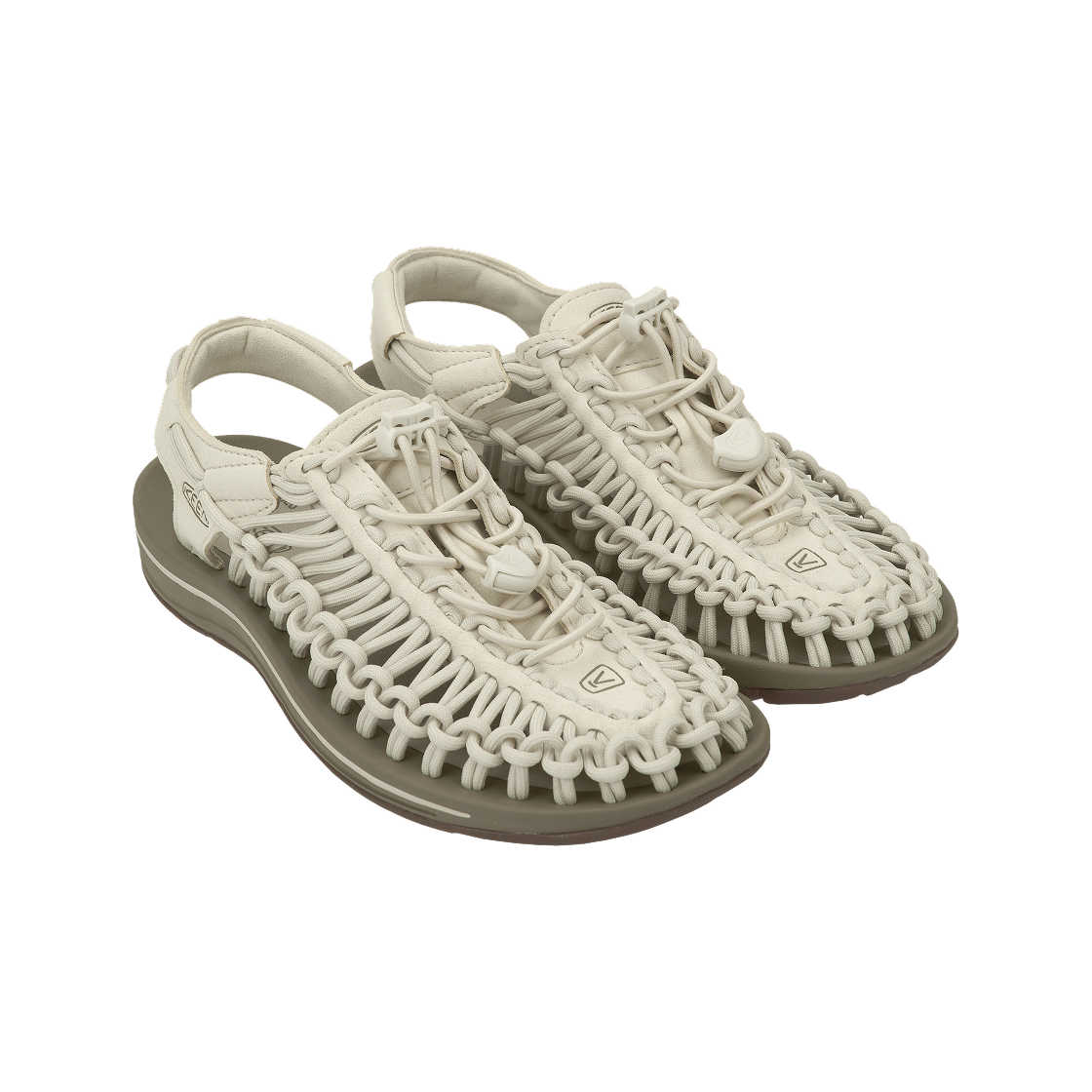 1018698 (W) Keen Uneek Sandals White Cap Cornstalk - #4