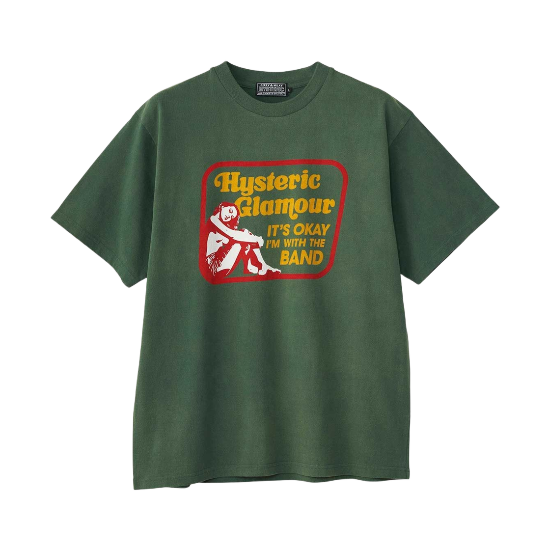 히스테릭 글래머 HG 어페어 티셔츠 그린(Hysteric Glamour HG Affair T-Shirt Green) - 1