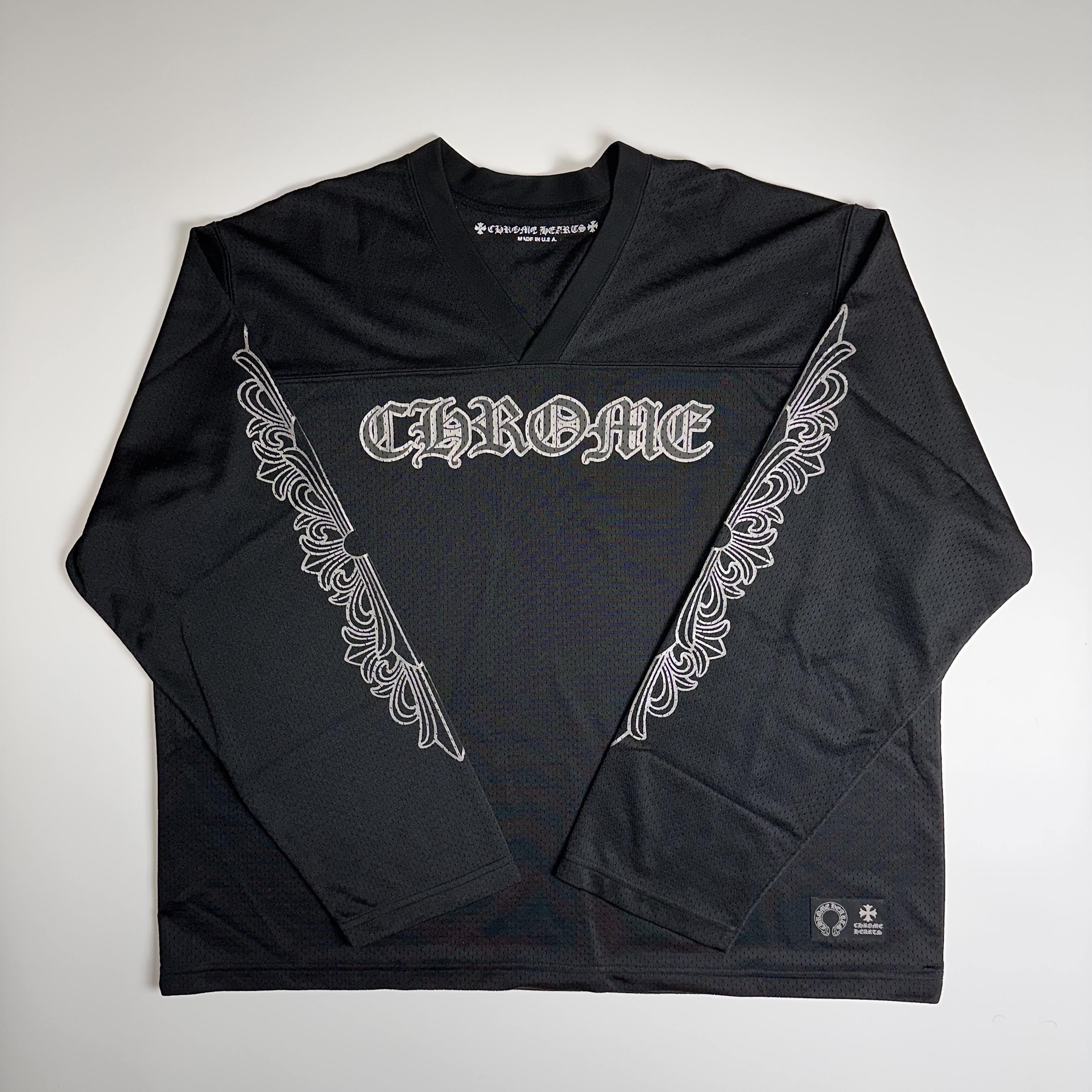 Chrome Hearts Warm Up LS Jersey Black 착용 스타일 - 1