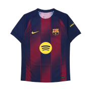Nike FC Barcelona 2025/26 Stadium Home Dri-Fit Football Replica Jersey Deep Royal Blue Noble Red (Non Marking Ver.)