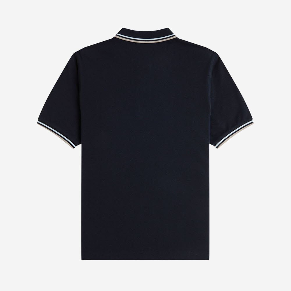 프레드페리 G3600 우먼스 트윈 팁 프레드페리 셔츠 네이비 라이트아이스 웜오트(Fred Perry G3600 Womens Twin Tipped Fred Perry Shirt Navy Light Ice Warm Oat) - 6