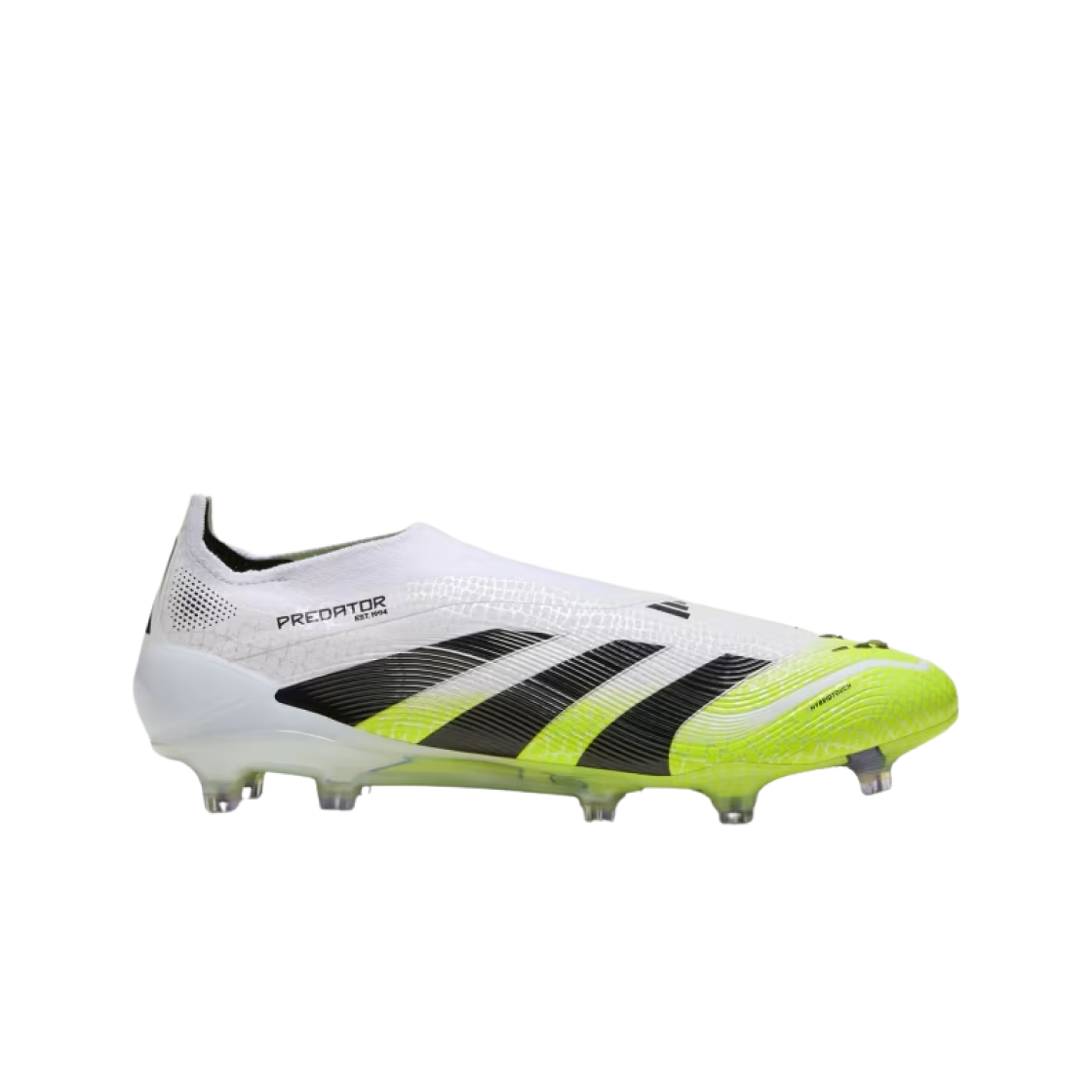 JI1075 Adidas Predator Elite Laceless Firm Ground Cleats Cloud White Core Black