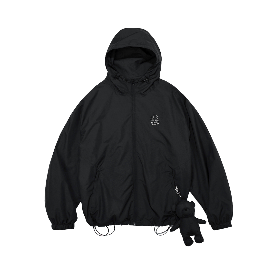 PFS1JK301ABK Phyps Dept Bear Keyring Arch Logo Windbreaker Black