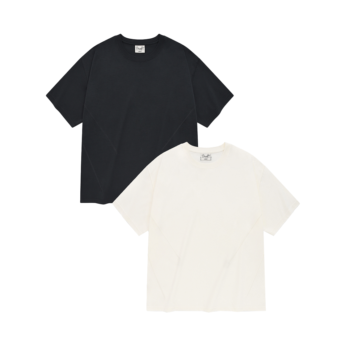 피지컬 디파트먼트 2PACK 수피마 코튼 반팔티셔츠 화이트/블랙(Phyps Dept 2PACK Sufima Cotton T-shirt White/Black) - 1