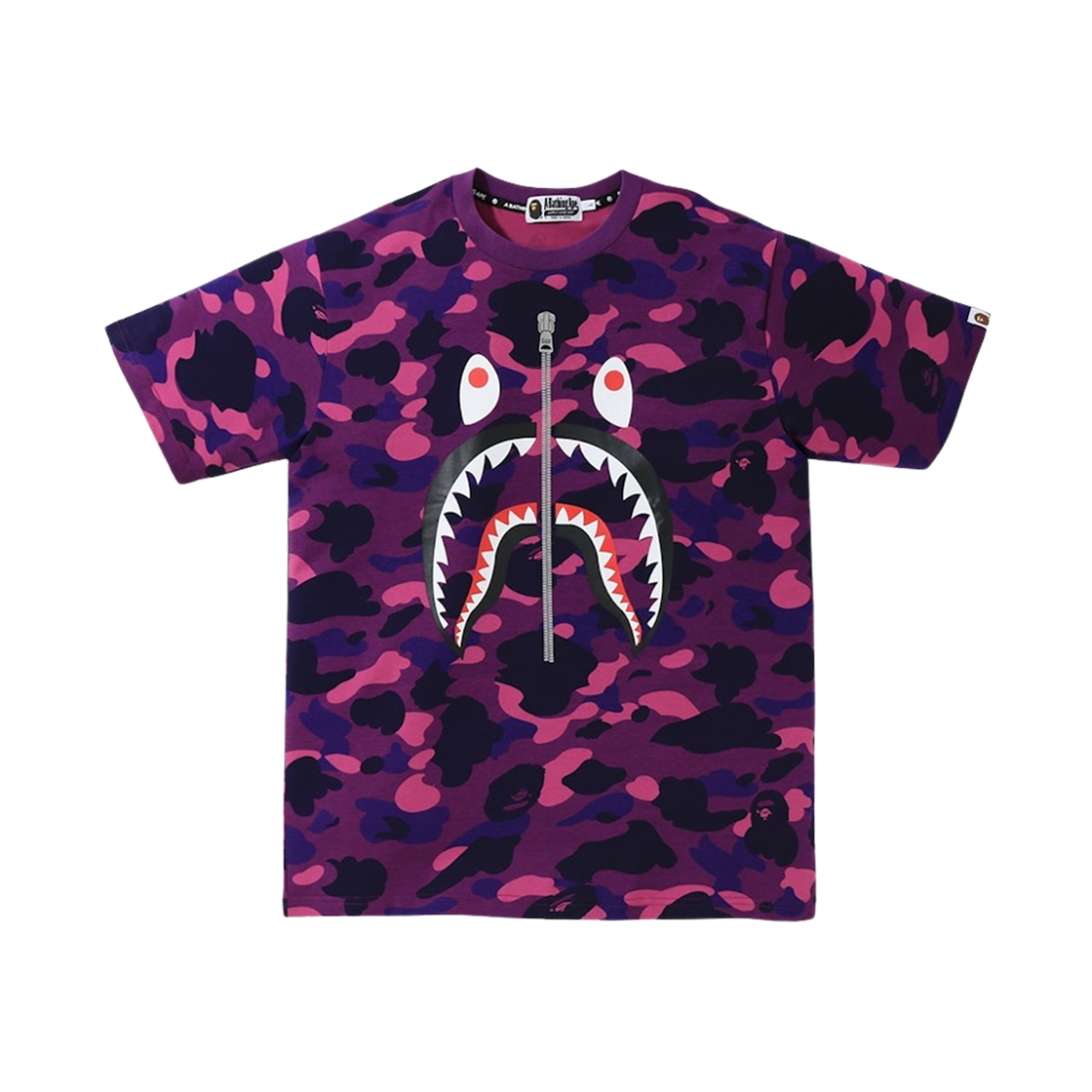 - BAPE Color Camo Shark T-Shirt Purple