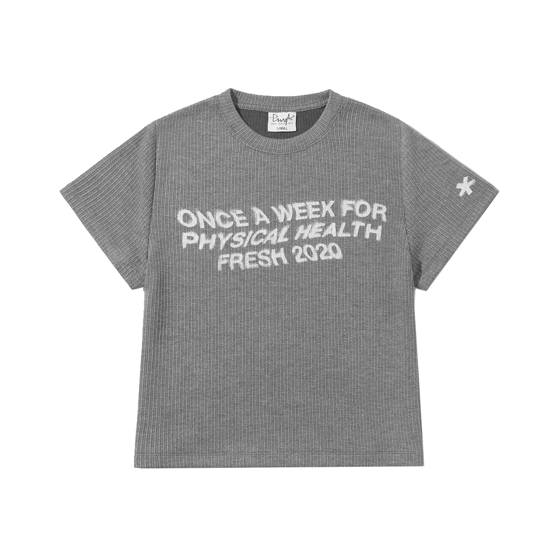 PFM1SS212AGR Phyps Dept Women's Typo Spray T-shirt Grey