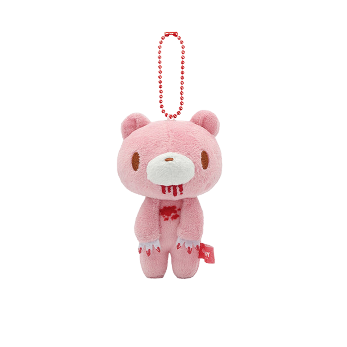 글루미 베어 미니 핑크 메시 글루미 플러시 볼체인 키링 핑크(Gloomy Bear Mini Pink Messy Gloomy Plush Ballchain Keyring Pink)