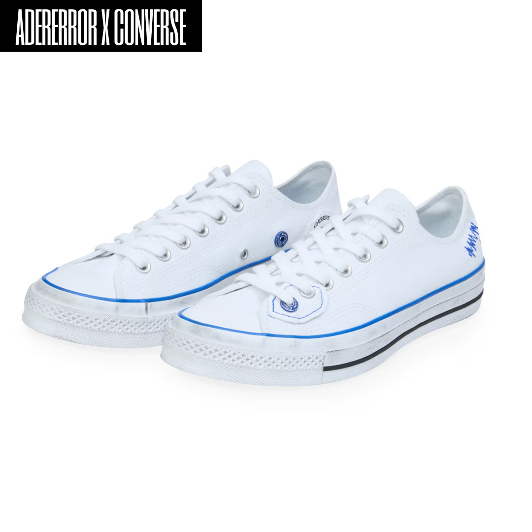 Converse x Ader Error Sig; Chuck 70 Low White Blue 착용 스타일 - 2