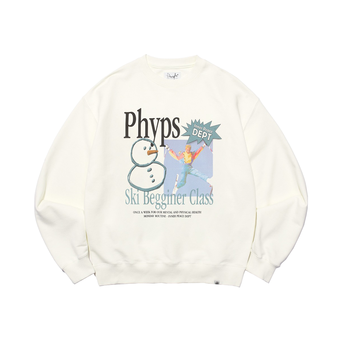 PEF1CR301SIV Phyps Dept Ski Bigginer Class Crew Neck Ivory